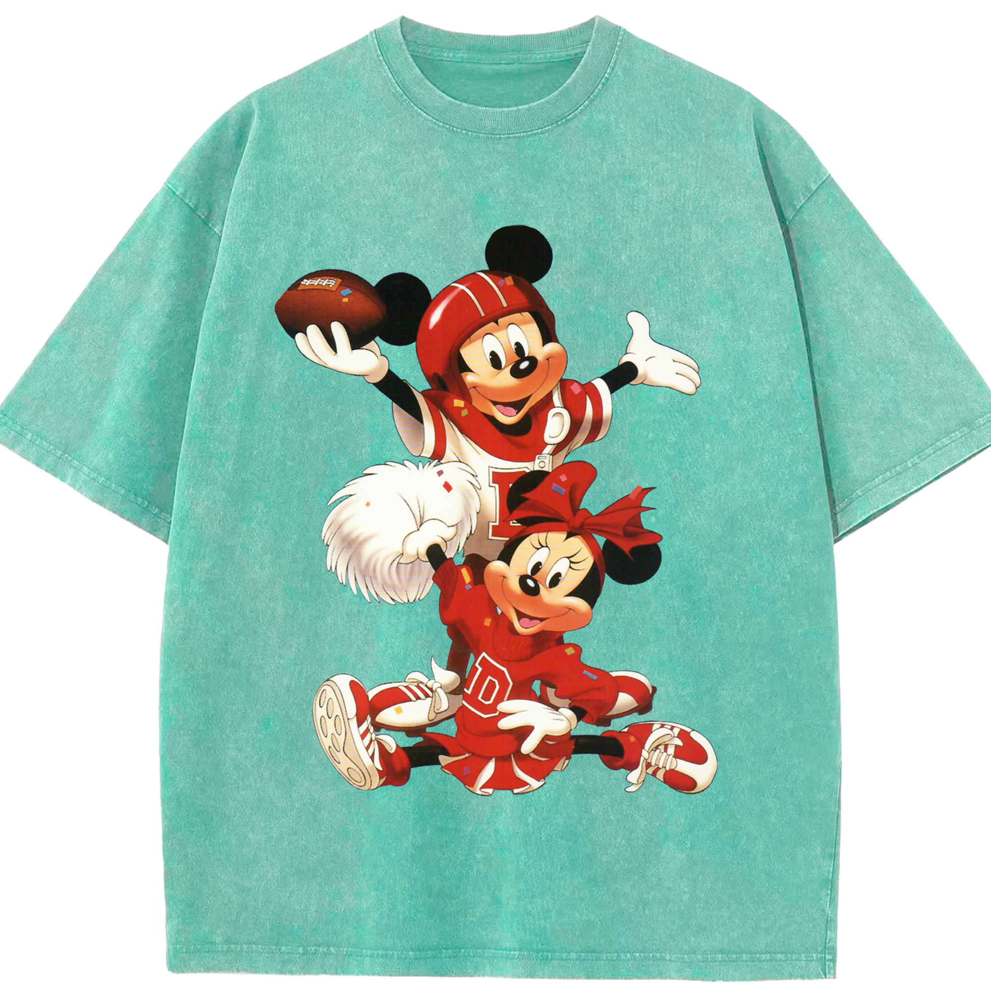 （画像用） ミッキーマウス Mickey Mouse 綿100% ヴィンテージ風 半袖Tシャツ（フロントプリント）